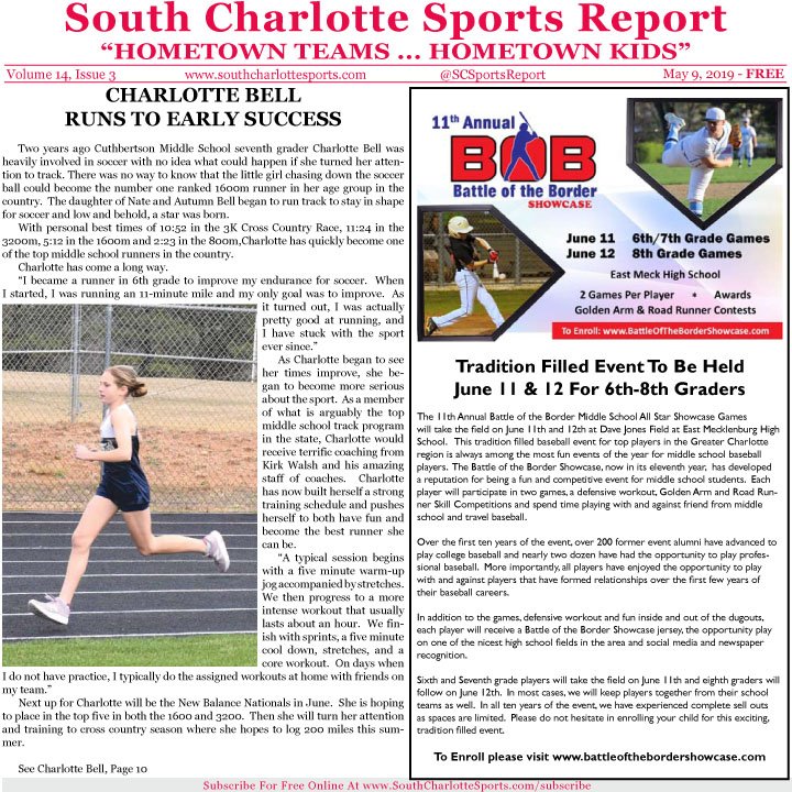 SCSportsReport's tweet photo. The new issue of the South Charlotte Sports Report is now online at https://t.co/UImc8RBLtP https://t.co/pbak82V0P8