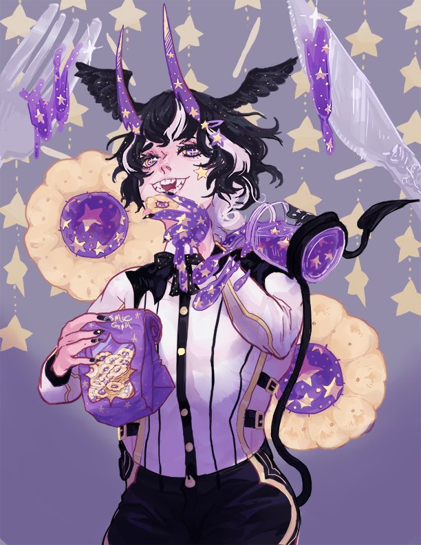 Plushiie's tweet photo. Hello I'm Jodi! I'm an illustrator that enjoys pretty boys!
 
I REALLY like to draw fantastical good looking dudes and demons doing mundane things. 
It's great!

👺https://t.co/kxnNJzvYHE
👺https://t.co/GvBdekpRp5
👺https://t.co/0LEiso2OJu
👺https://t.co/5dJWECIEAS

OKAY. 
BYE. https://t.co/ofPUjCpQoy