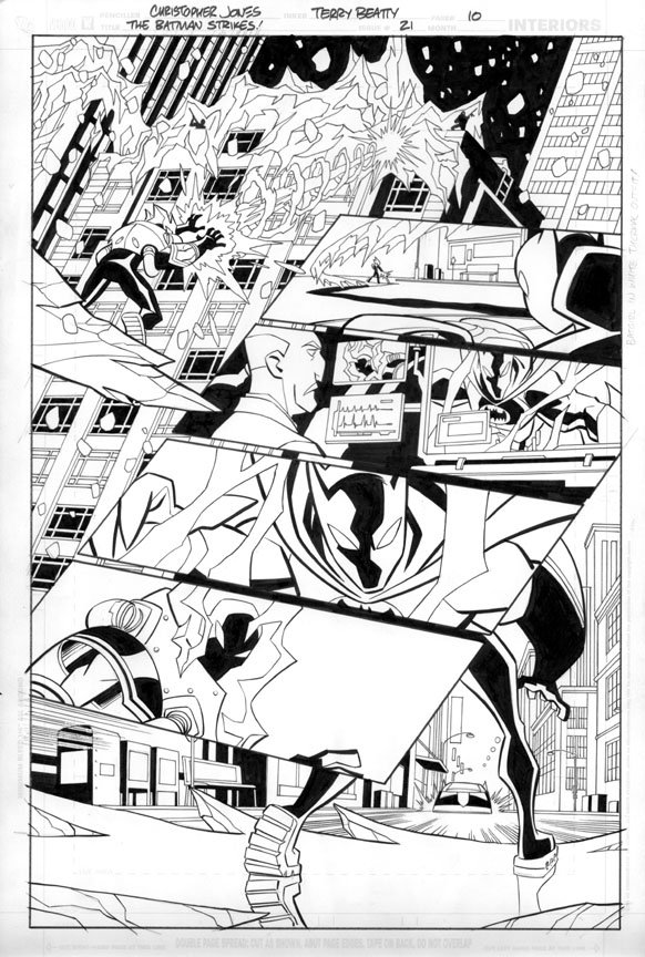 ChrisJonesArt's tweet image. #Batman vs #MrFreeze in one of my favorite #BatmanStrikes sequences. Pencils by me, inks by Terry Beatty.

All month I'm posting artwork showing the range of styles and material I've done in my comics career. Currently looking for a paying gig to start after May. Hit me up!