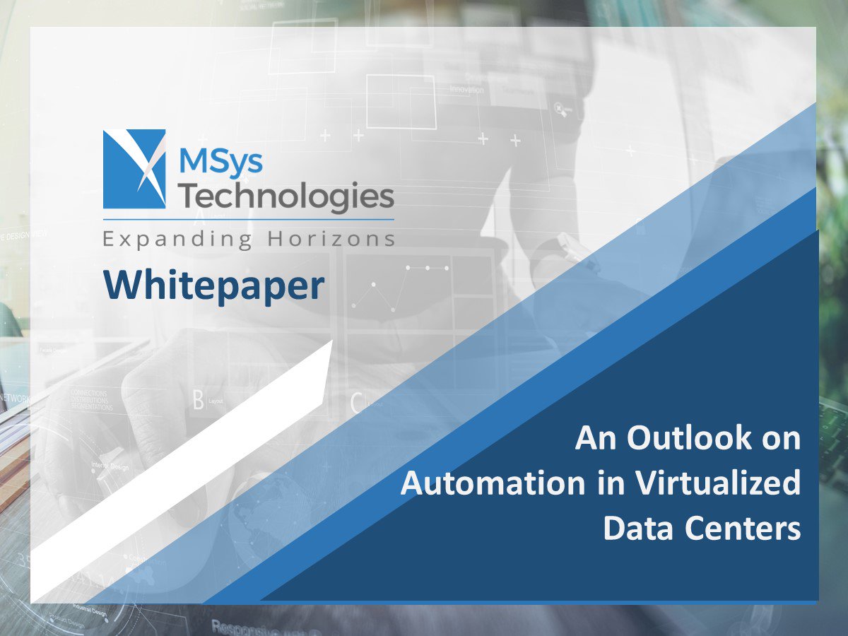 AziroTech's tweet image. [Whitepaper] Virtualization - An Outlook on Automation in Virtualized Data Centers. msystechnologies.com/technical-insi…
#virtualdatacenter #datacenter #whitepaper #virtualization #automation
