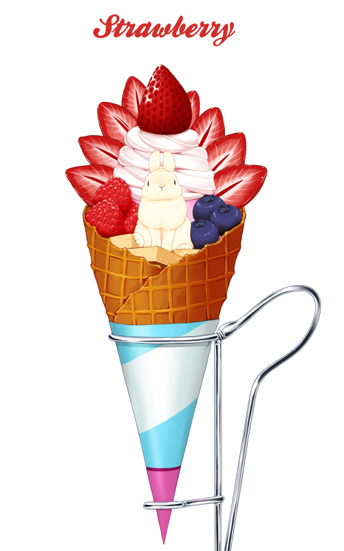 「本日5月9日はアイスクリームの日
1964年のこの日に東京アイスクリーム協会が記」|らいらっくのイラスト