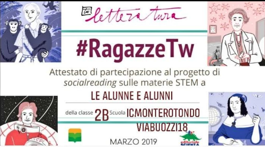 Grazie <a href="/TwLetteratura/">TwLetteratura</a> @wlascuolaviva <a href="/RagazzeTw/">RagazzeTw</a> <a href="/tereskova/">Tekova Navejas</a>