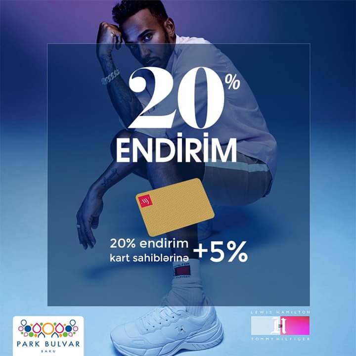"Tommy Hilfiger" brendinin ən sevilən kolleksiyalarından olan Lewis Hamilton kolleksiyasına 20% endirim aksiyası başladı! 
MyBrands 20% endirim kart sahiblərinə isə əlavə +5% endirim!
3-15 may tarixlərində məşhur kolleksiyanı sərfəli qiymətə əldə etməyə tələsin.