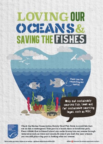 All fish served in our restaurants is  #sustainablysourced. #EliorCSR #PositiveFoodprint