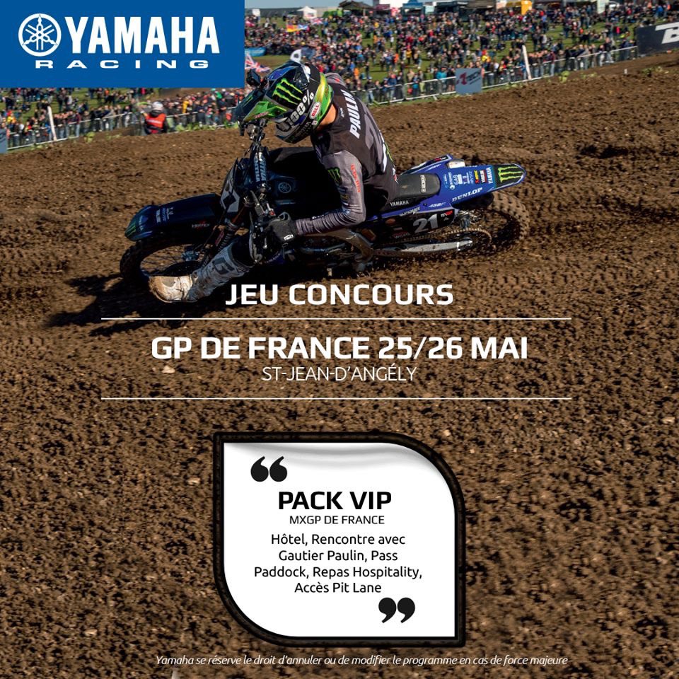 Pour passer un un week-end de ouf au Grand Prix de France 🇫🇷 direction la page Facebook « Yamaha Motor » ✊🏽