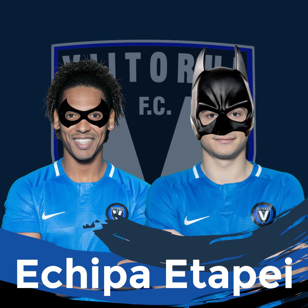 Farul1920's tweet photo. Batman #Calcan and Robin @Eric_Oliver27 have made it to the first 11 of matchday VIII in Liga1 🇷🇴
#HaiViitorul https://t.co/kECR4NIuhQ