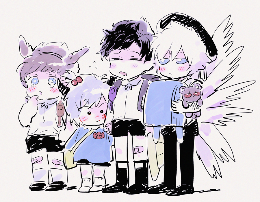 「【腐※幼体化】それじゃあファーさんいってくるからー 」|こち(原稿やれ)のイラスト