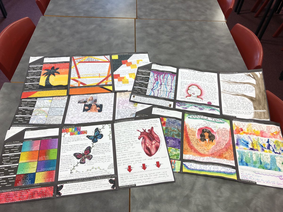 RMPS_KinrossHS's tweet photo. Absolutely delighted to post our top 5 Inspiring Purpose posters for 2019 from our S2s. It was such a difficult decision...& now for an even tougher decision...to decide between them for our โJane Haining Memorial Awardโ Shield! Well done we are so proud! @CharacterScot https://t.co/YiYfXz8qCc