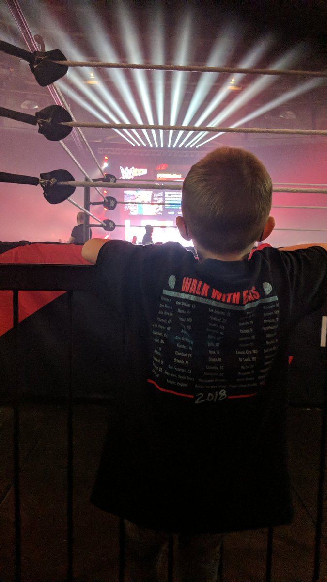 Popuporiginal's tweet photo. @wwe looking forward to seeing his favourite superstars #wwebelfast #WWEUKTour https://t.co/jU0Au9UQFE