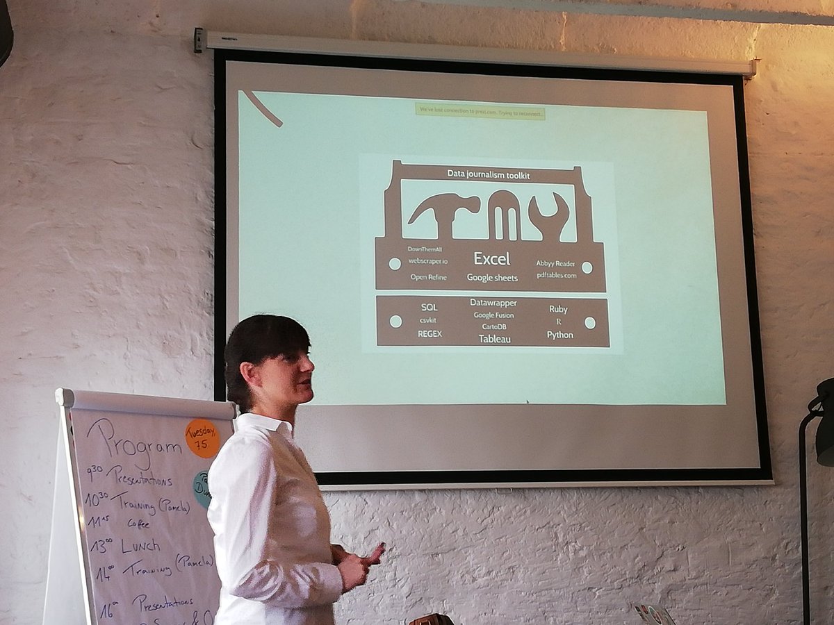 claudibaez's tweet photo. That slide!! We had a great training day with @PorcelinaD #dataship  @dw_akademie https://t.co/RnRVpEZl8Z