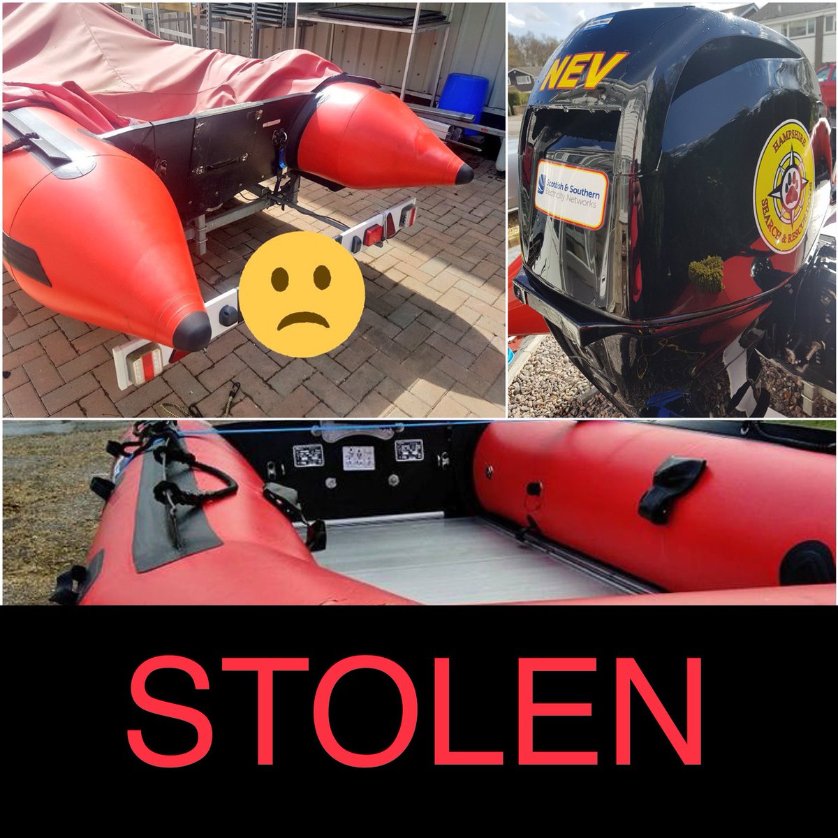 Our colleagues in <a href="/HSARDogs/">HSARDogs</a> have had the outboard engine stolen from their rescue boat. 

Please RT so it becomes too hot to sell on. 

If you have any information - please report to <a href="/HantsPolice/">Hampshire Police</a> with ref: 44190158075