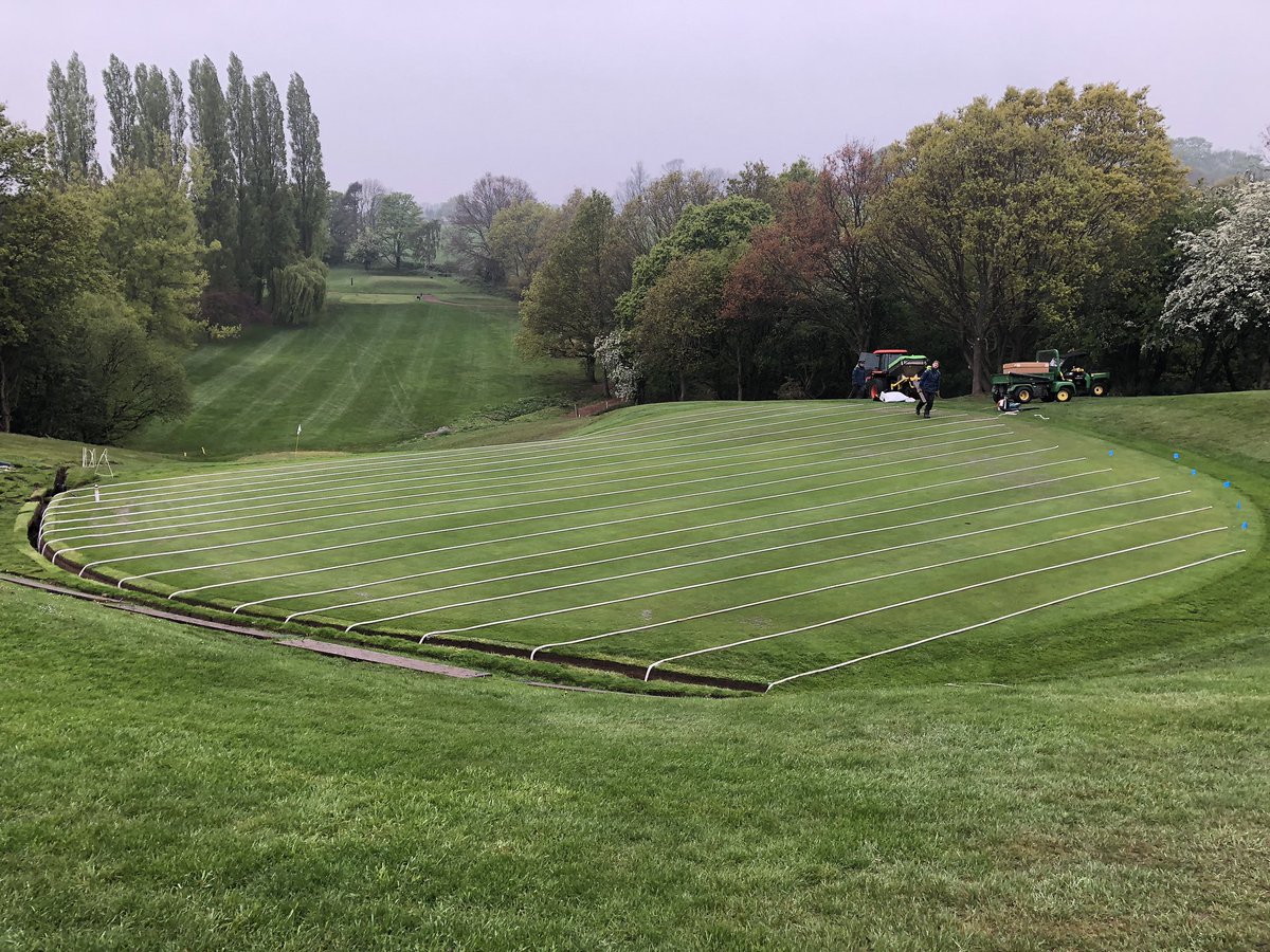 DjukeLtd's tweet photo. #PCDrainage quick, simple and extremely effective drainage going into the 5th green at Sitwell Park GC. Thanks to @hayward_martin and @Sitwell_greens. #DJUKE https://t.co/BELfNZJ33x