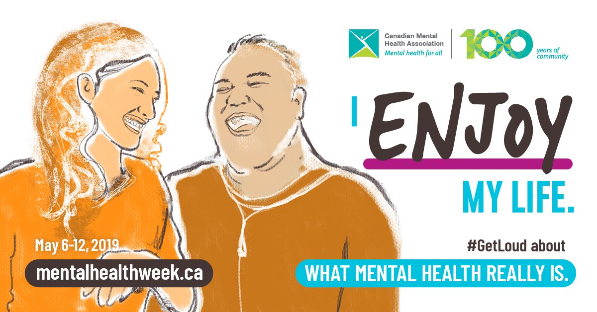 CMHA_AB's tweet photo. Good #MentalHealth is about having a sense of purpose, strong relationships, feeling connected to our communities, knowing who we are, coping with stress and enjoying life. And it’s never too early or too late to get there! #WellnessWednesday #GetLoud #MentalHealthWeek https://t.co/vCFMgDwIdp