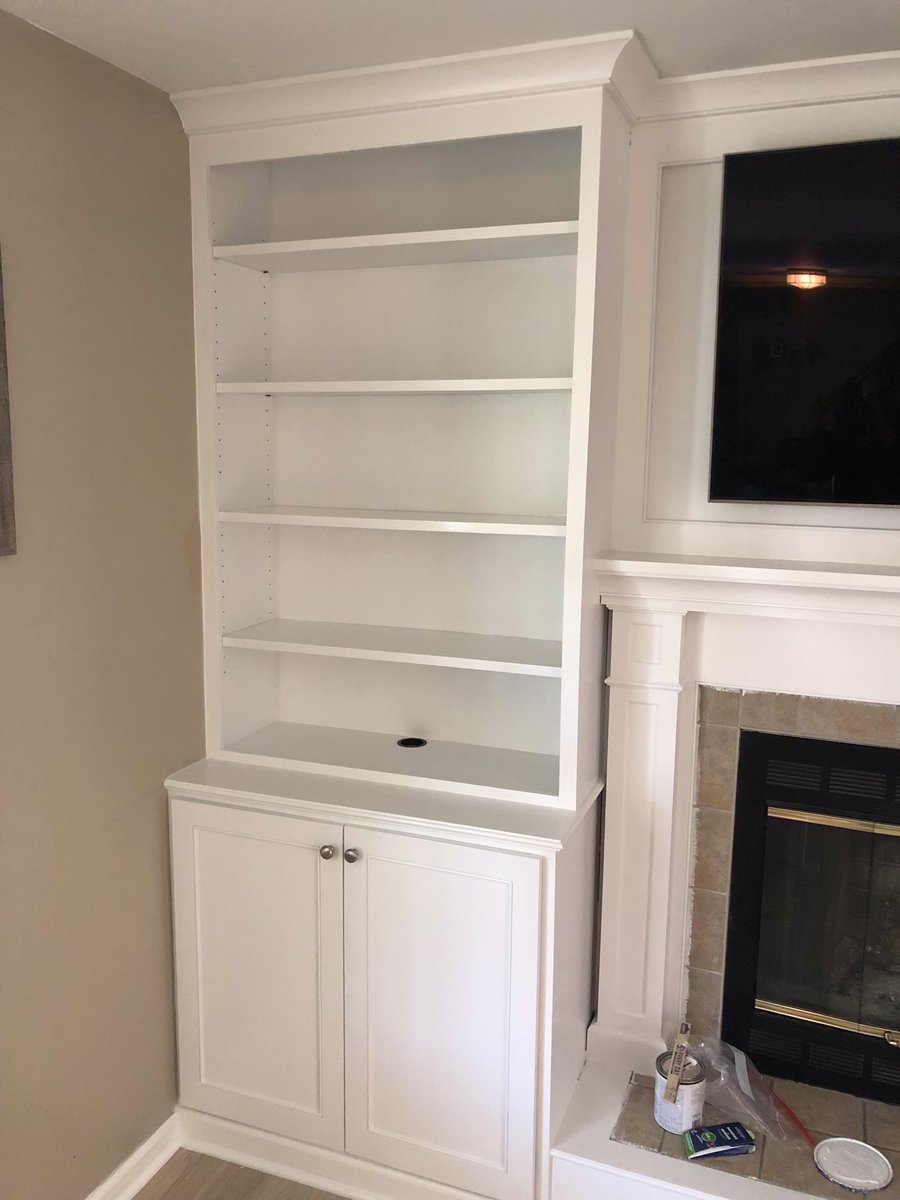 tlcustomreno's tweet photo. Sneak peak at some built-ins completed today!  So sweet☺️ https://t.co/VNZS1Q9c5e