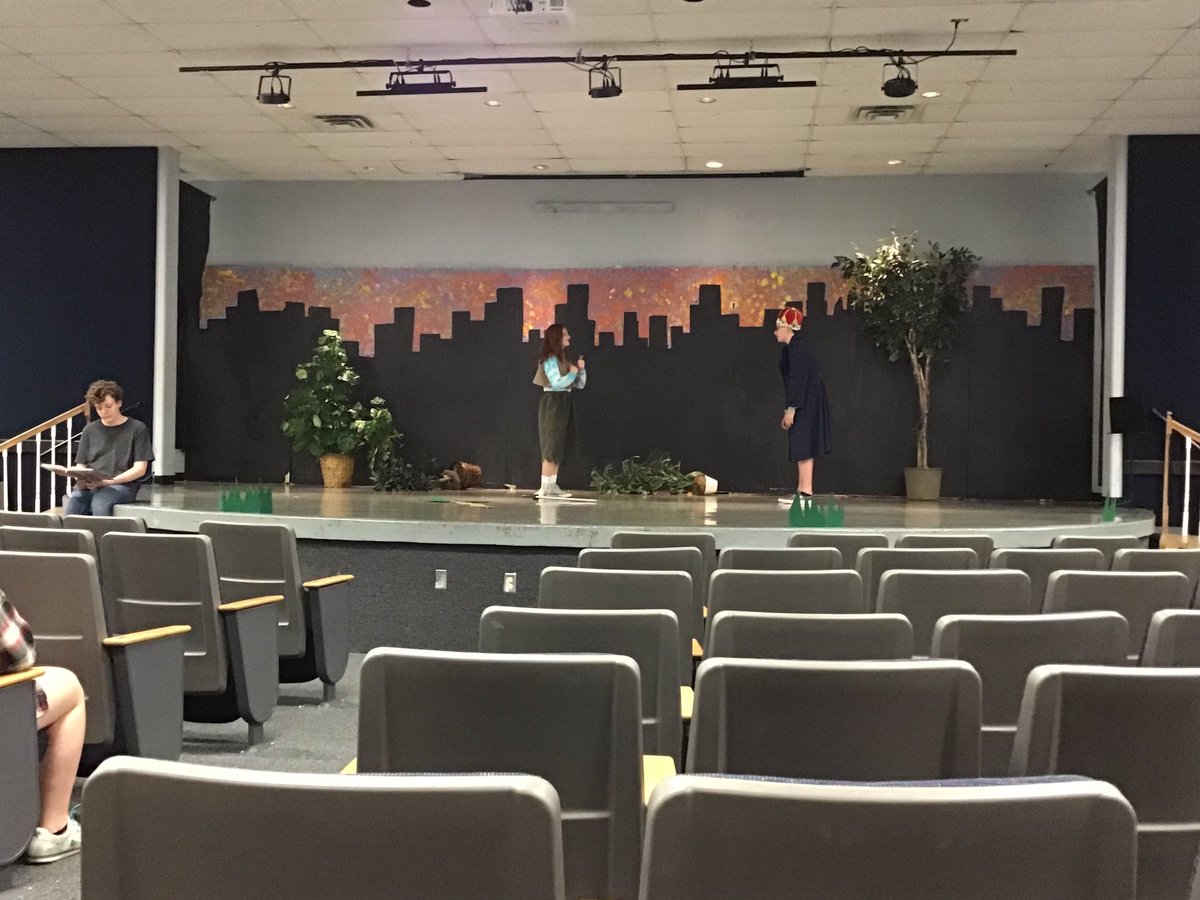 PTMSTheatre's tweet photo. Final rehearsal of our Theatre 2 script of Shrek, which was written by the class and based on the book. https://t.co/aXiwS9NlbU