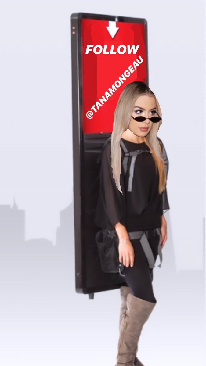 Tana's Marketing team always out here looking for new and innovative ways to get her message out. The "backpack billboard" is one of our favorite new options! <a href="/tanamongeau/">Tana Mongeau</a>