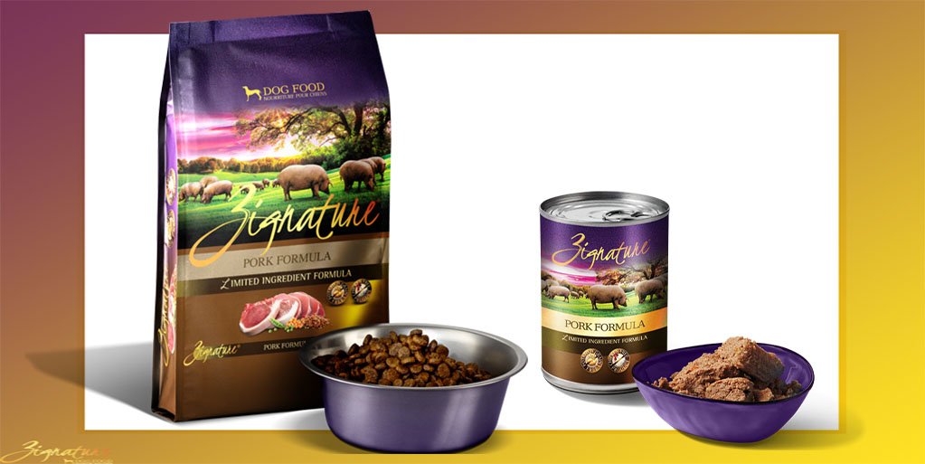 zignature dog food pork