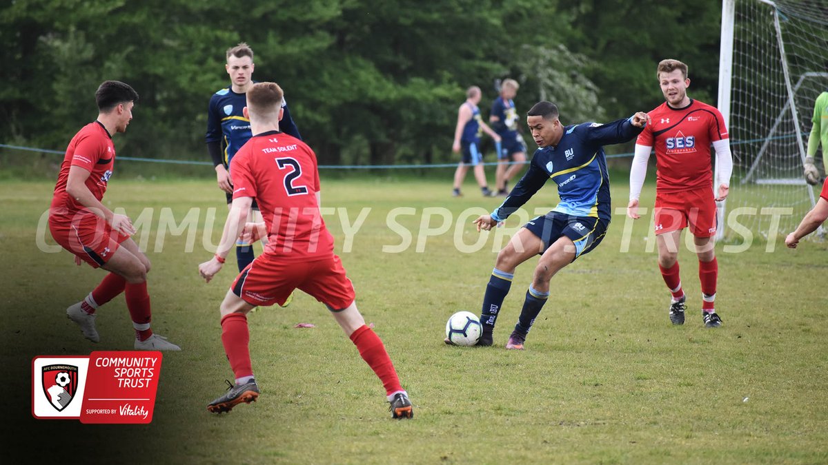 AFCBCommunity's tweet photo. UNI - In the only @BUMensFC game not to go to penalties, the second team won 4-1!
Anele (2), Sam Iglesias and Matt Shaw with the goals!
@SportBU #BUvSolent https://t.co/HQyXLo0PQE