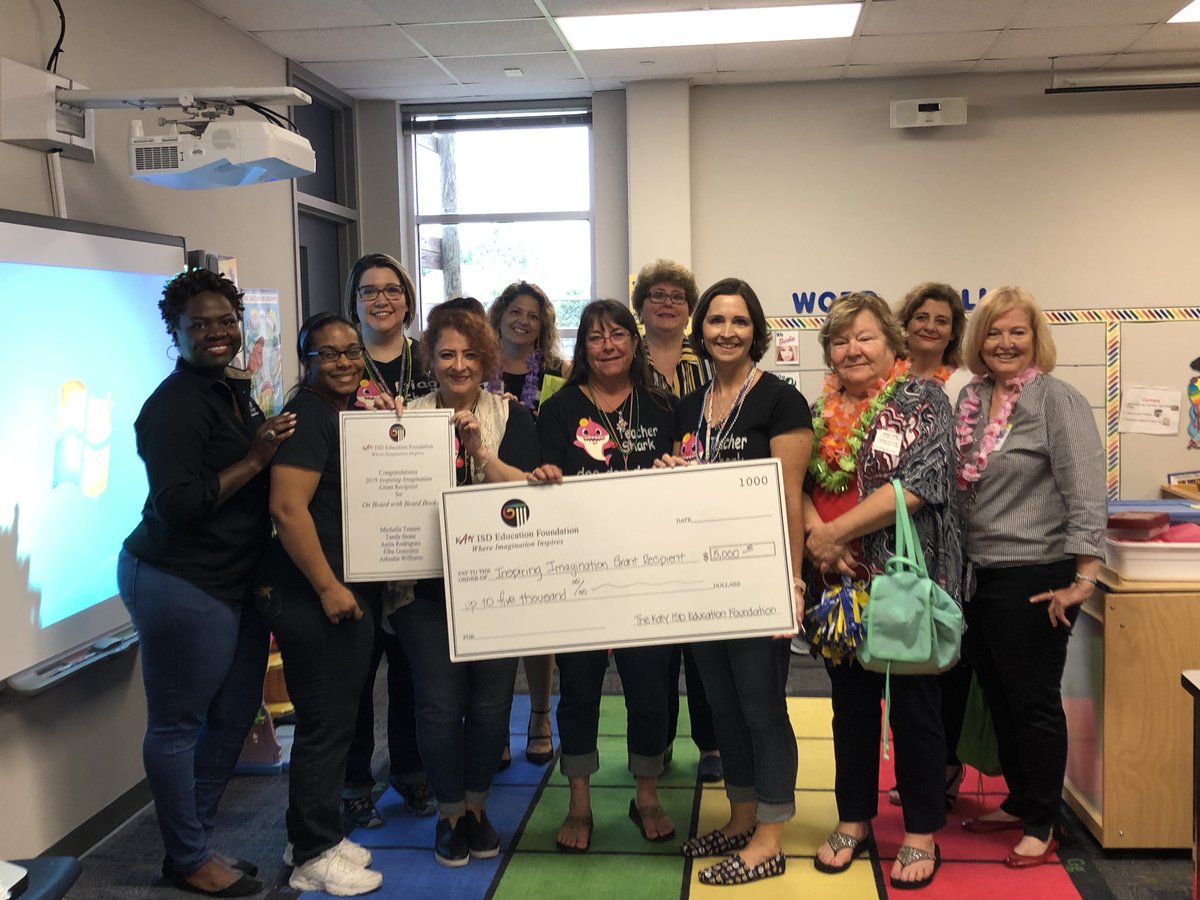 RKELions's tweet photo. Grants in the Kingdom!  @KatyISDEdFound Congratulations to Ms Teinert, Ms Stone, Ms Gonzalez, Ms Rodriguez and Ms Williams for receiving a grant for for their Pre K classrooms.  @katyisd #making a difference https://t.co/iAvKW0OLFy