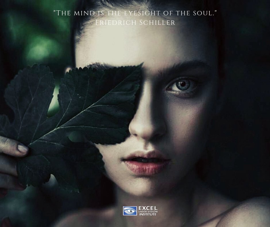 Excel_Eye's tweet photo. "The mind is the eyesight of the soul."
Friedrich Schiller
#quotes #eyequotes #lasik #ophthalmology #vision #lasereye #cataractsurgery #lasiksurgery #byebyeglasses #noglasses #keratoconus #cornealabrasion #eyedoctor #eyecare #eyetips #glaucoma #dryeyesyndrome https://t.co/UxQ1N8tKh4