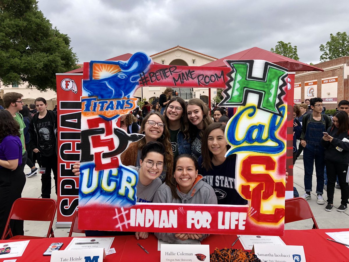 FUHS ASB (@fullertonasb) on Twitter photo So proud of our seniors!  Happy Commitment Day! 🎉😊🎉   #mytribe #fuhscollegebound #bettermakeroom #CollegeSigningDay  #fjuhsd <a href="/principal_rubio/">Principal Rubio</a> @fjuhsd_scambray So proud of our seniors!  Happy Commitment Day! 🎉😊🎉   #mytribe #fuhscollegebound #bettermakeroom #CollegeSigningDay  #fjuhsd <a href="/principal_rubio/">Principal Rubio</a> @fjuhsd_scambray