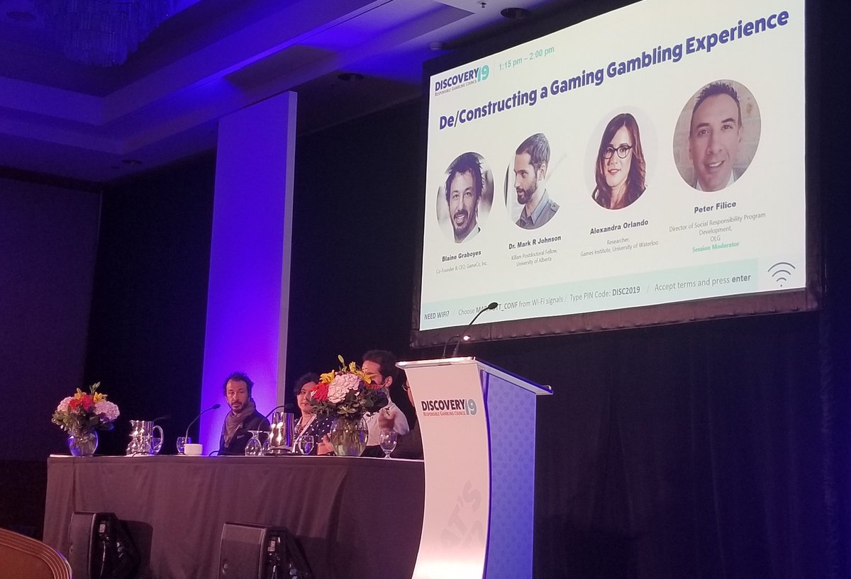 Discussion of the integration of video gaming into gambling. An emerging field that has implications for transparency and responsible gambling. Will the social aspects of tournament style gaming help buffer harms?#Discovery19