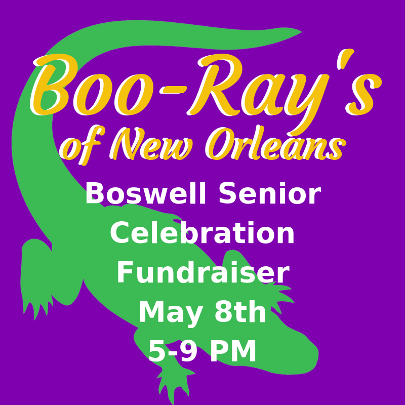BOSSrCeleb's tweet photo. Dinner plans? #DONE Come and support our .@Boswell2019 by having dinner out at .@OfficialBooRays on Boat Club Rd. Mention Senior Celebration #SrCeleb2019 #SrCeleb19 https://t.co/knLs0ooFtY