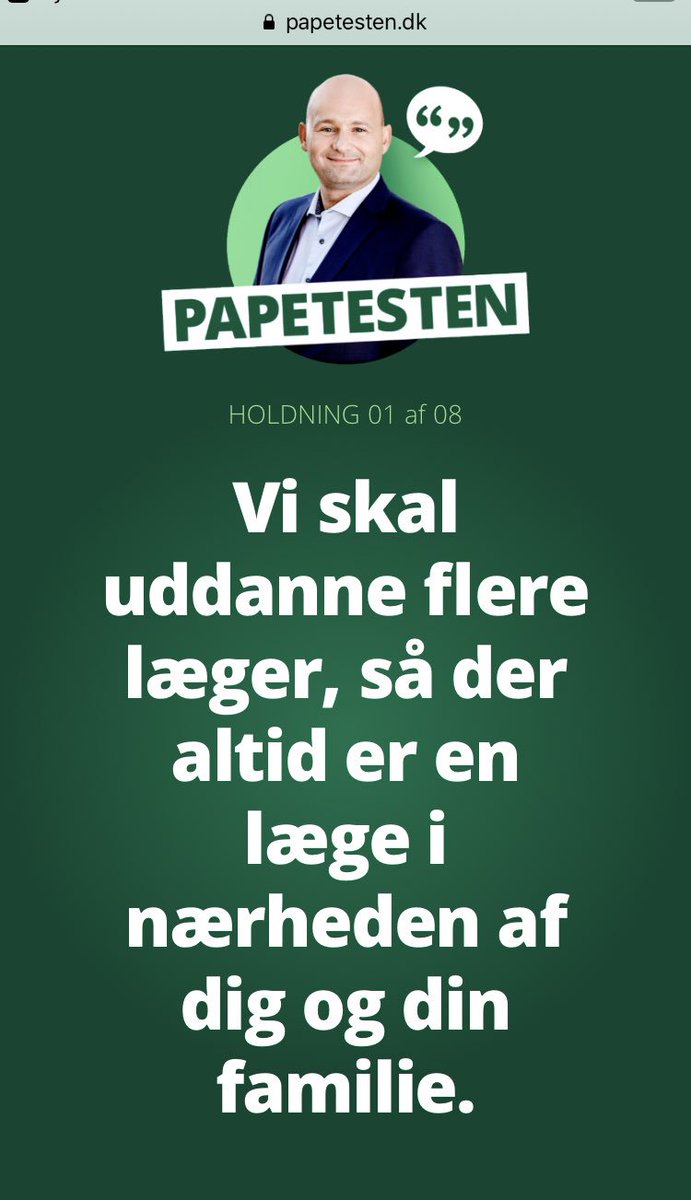 Ved heller ikke hvad jeg skal mene om papetesten😀 Den består ihvertfald ikke “ikke-testen”.  Men det er ihvertfald en anden kampagnestil end ved seneste valg. Denne er mere ufarlig😂