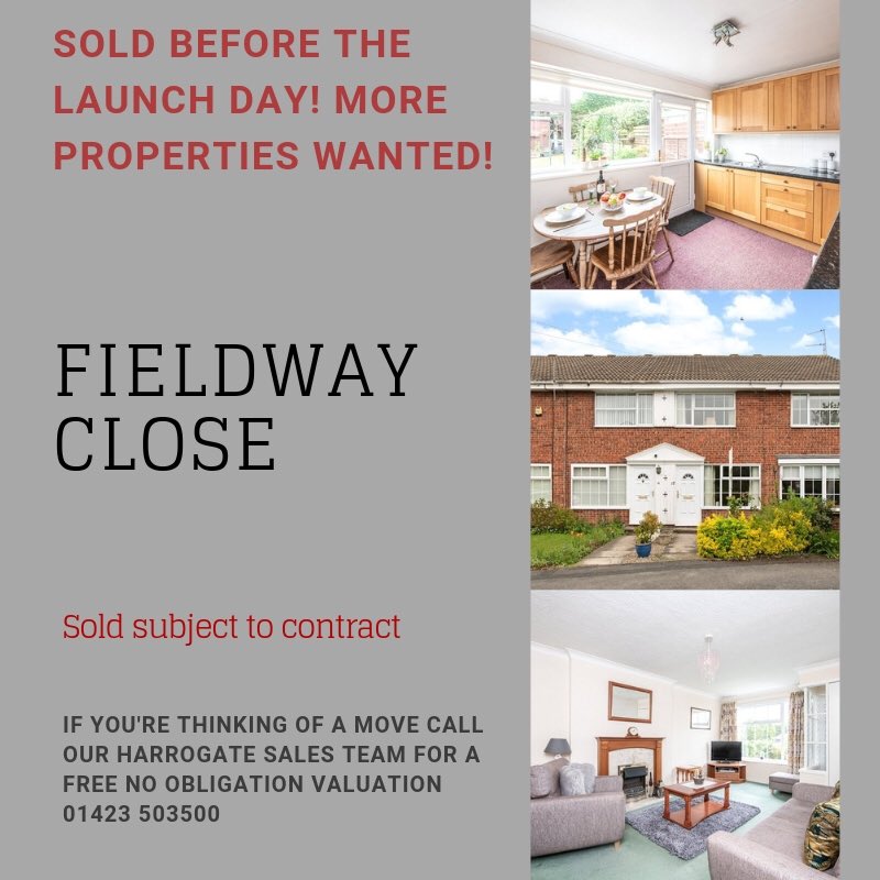 Great success story - we’re seeing huge demand for properties like this one...