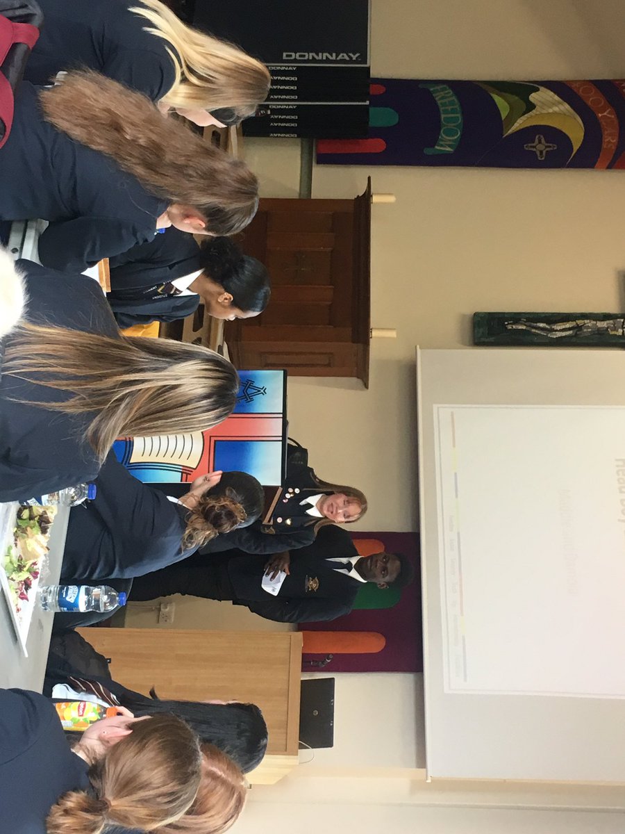loretocitizens's tweet photo. Head Girl &amp; Boy Maddie and Damola hand over to the new year 10 prefect team, who have been busy planning their campaigns! #pupilleadership @loretocitizens @evefrancisholt @mycthehive @SSCCTY https://t.co/AQIMSPHYdv