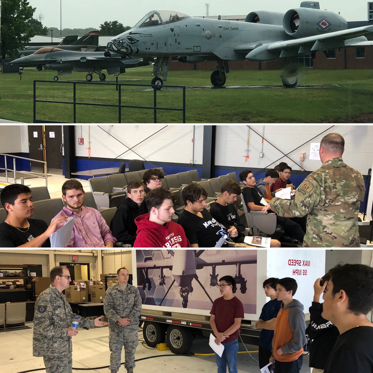 Our UAS Level 2 class had a great field trip in our own backyard! Thanks to the Fort Smith Regional Airport <a href="/FAANews/">The FAA ✈️</a> Control Tower and the @188thWG for giving us tours this morning! <a href="/FSSouthside/">Southside High School</a> <a href="/FSSchools/">Fort Smith Public Schools</a> <a href="/ChaffinJH/">Chaffin Junior High</a> @RJH_Rams <a href="/DarbyJuniorHigh/">Darby Junior High</a> <a href="/KimmonsJH/">Kimmons Jr High</a>