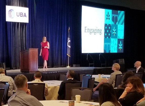 ComplianceDash's tweet photo. Olivia delivered an awesome presentation at the @UBABenefits Spring Meeting about achieving success by fostering simplicity, efficiency, and engagement. These are principles our team strives to embody every day in our service to YOU! https://t.co/xEKERqFSFf
