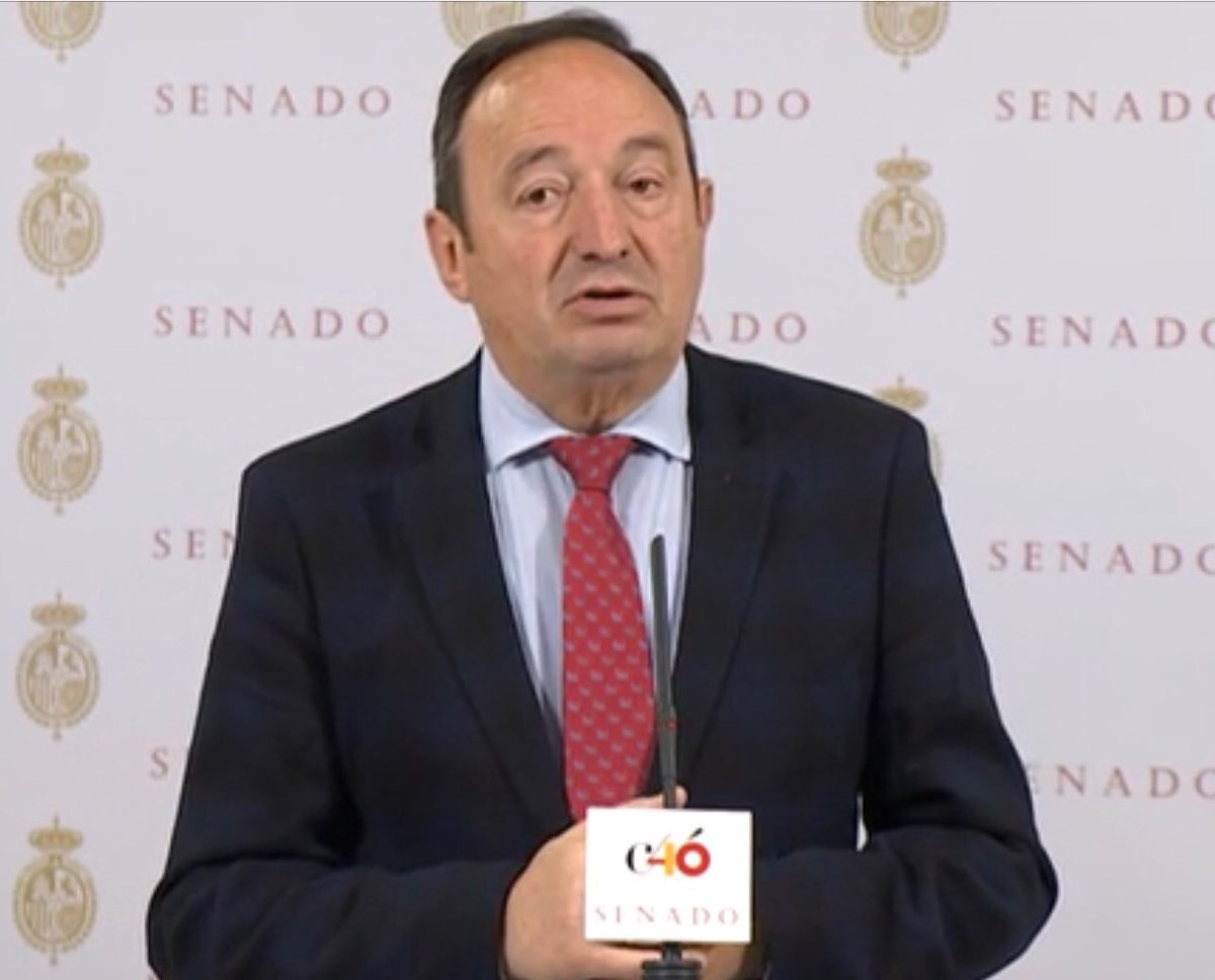 VicePteSENADO's tweet photo. “Muy pendiente de la evolución de Alfredo Pérez Rubalcaba. Buen político a quien guardo mucha estima y deseo que se reponga cuanto antes de este susto. Alfredo es un gran luchador y saldrá de esta” Pedro Sanz VicePte @Senadoesp https://t.co/bvLqZi6QfI