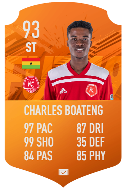 - First player in the <a href="/opencup/">U.S. Open Cup</a> to score four goals in a match since <a href="/Ddwyer14/">Dom Dwyer</a> in 2015 ☑️
- First Kicker to score three or more goals in an Open Cup Match since Coach <a href="/dbulow10/">David Bulow</a> in 2011 ☑️
- Meta-breaking #FIFA19 Man of the Match card ☑️

Congrats <a href="/CBoateng77/">Charles Boateng</a>!