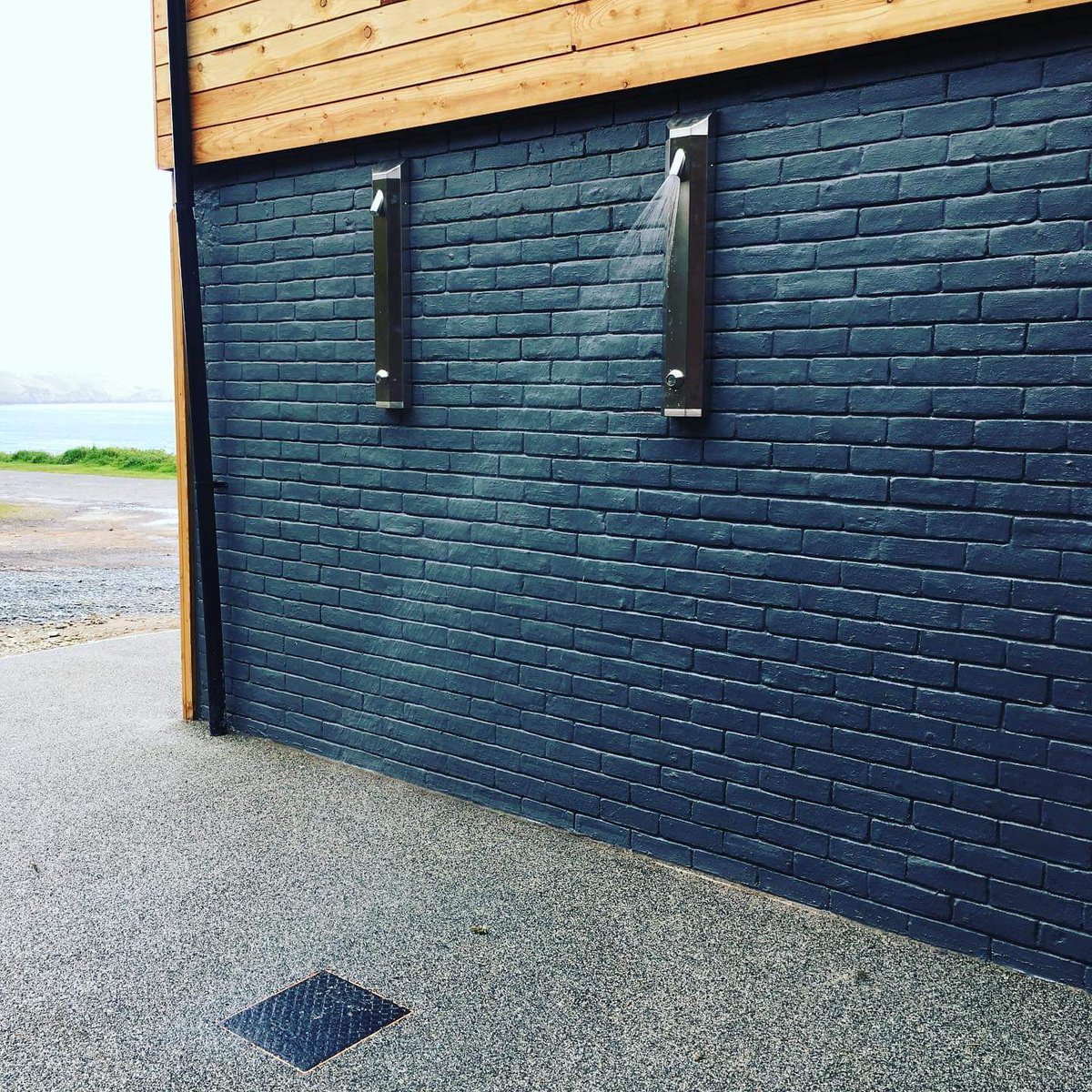 Accessible toilets and outdoor showers complete!  Perfect for a post surf freshen up or a cool down on a summer's day!  #surfnorthdevon #portholewoolacombe #Woolacombe #NorthDevon #surfuk