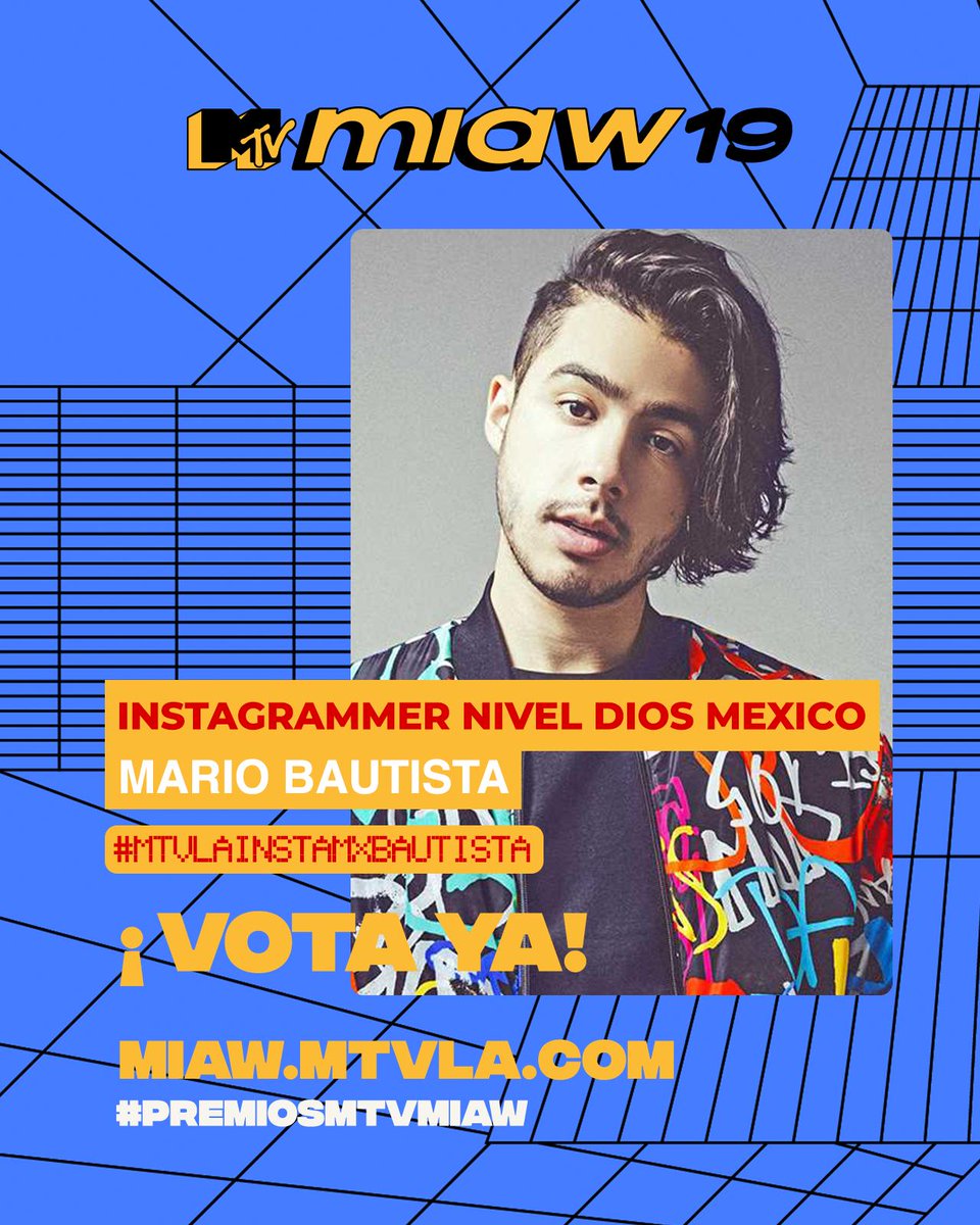 warnermusiclat's tweet photo. Hey hey! @mariobautista_ tiene 2 nominaciones a los @mtvmiaw 🔥❤️✨ https://t.co/1TJYW7qWbt https://t.co/LrdpiDkPzZ