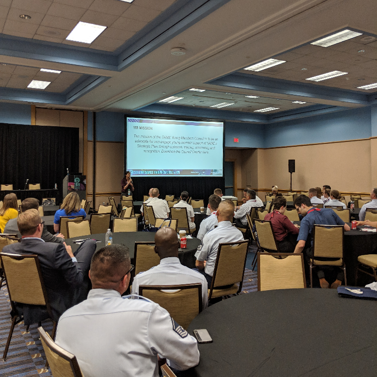 Come join the #SAMEYMCouncil for the first YM Keynote! Room 22-23 #SAMEJETC19 #FutureLeaders #YoungMembers <a href="/same_hq/">same_hq</a> #Architects #Engineers #Construction
