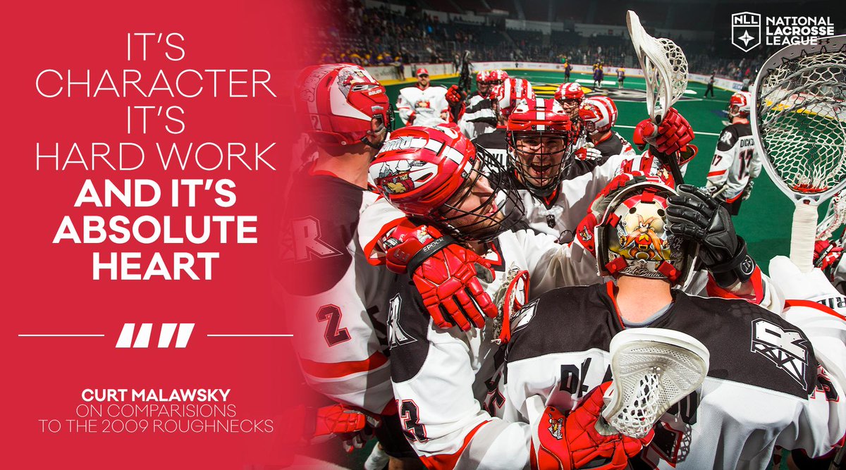 NLL's tweet image. The last time the @NLLRoughnecks hoisted the #NLLCup was in 2009 and Coach Malawsky believes the intangibles are there.