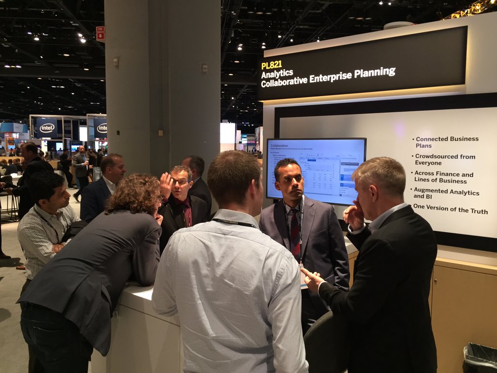 ChrisGrundy3's tweet photo. People want to talk about @SAPAnalytics Cloud for planning! Another busy day at #SAPPHIRENow 2019 for the SAP Analytics team, this time at the Collaborative Enterprise Planning booth PL821 https://t.co/HyKjluU4RW