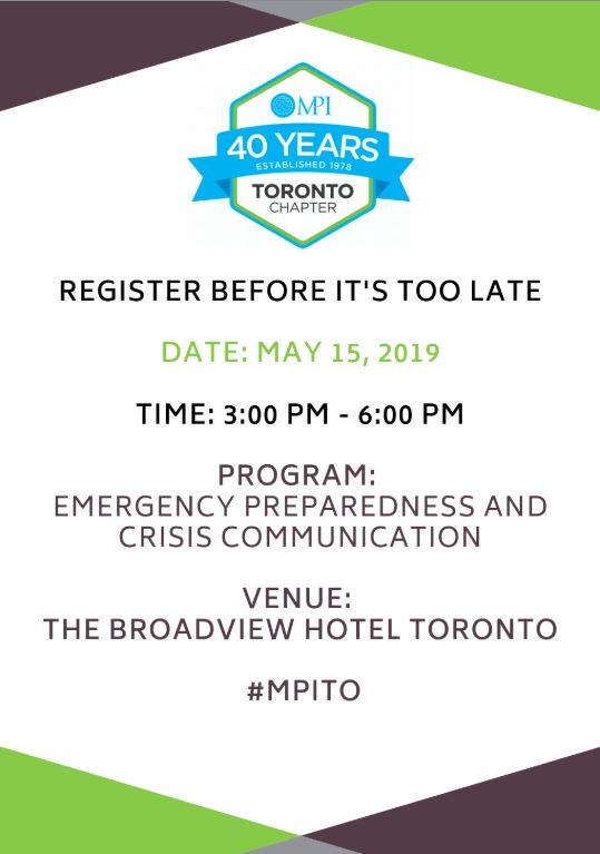 shazam_ryerson's tweet image. You will not want to miss attending the PD Session next week on May 15: Emergency Preparedness &amp;amp; Crisis Communications. There is also a networking session with opportunities to learn more about volunteering! 😃⏲️🧠

Register today - qoo.ly/wm976   #MPIPD #MPITO