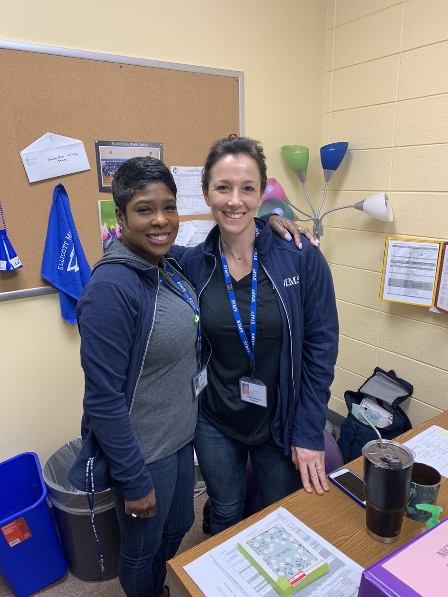 THANK YOU TO THE BEST TWO SCHOOL HEALTH PROFESSIONALS IN HOWARD COUNTY! #EMMS_Pride