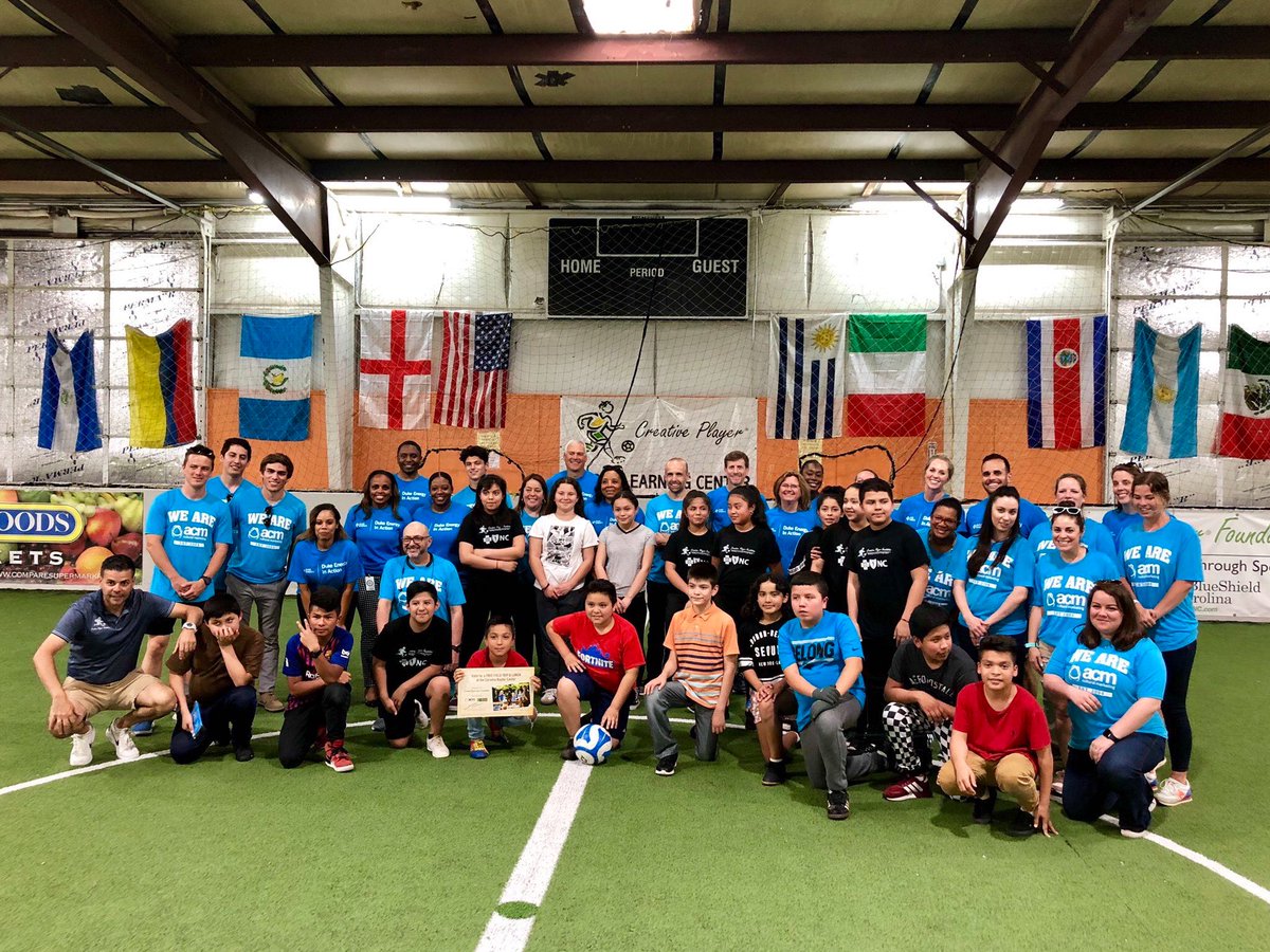 ACMConnect's tweet photo. Couldn't have asked for better day at #CreativePlayerFoundation volunteering alongside @DukeEnergy to play soccer and work on reading skills with some amazing kids ⚽️📘 #ACMAroundTown #Community #Volunteer https://t.co/0DlGqZ7RtM
