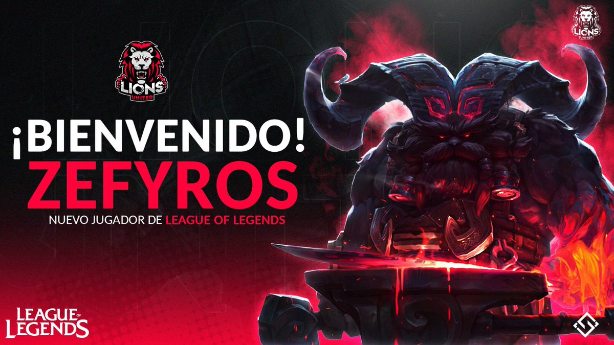 LUD_ESPORTS's tweet photo. ❗️❗️❗️ANUNCIO❗️❗️❗️ Iniciamos las presentaciones de nuestros chicos del juego que nos pedisteis en la última encuesta: League of Legend.
Comenzamos con nuestro top laner, el encargado de los cara a cara y sacar la ventaja, ese es @Zefyros_7
#golionsunited. Bienvenido!! https://t.co/6SgUQbXve2