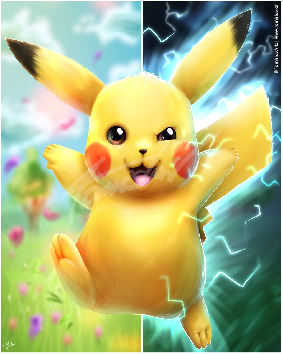 tomislavartz's tweet photo. 🎨 Pikachu Fan Art

❤️ How much love can he get? What dude do you like more, cute or badass? https://t.co/WRKy08T2AO
