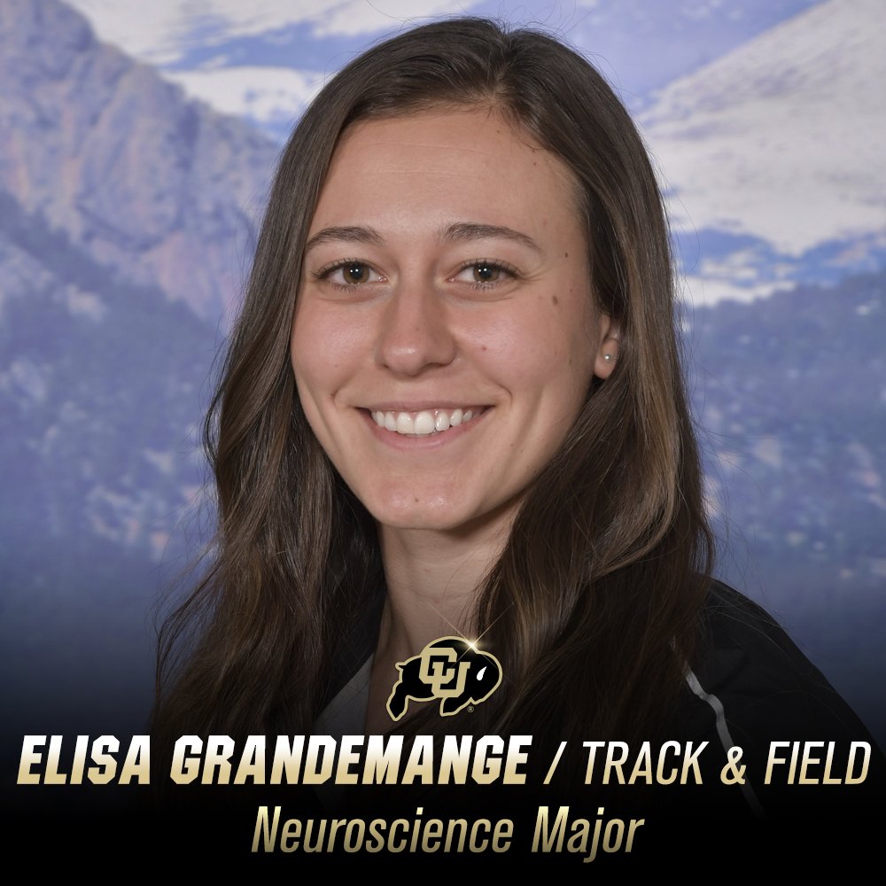 Congratulations to Elisa Grandemange from <a href="/CUBuffsTrack/">Colorado Buffaloes Track & XC</a> on graduating with a degree in neuroscience! She was a 3x Dean's List and 7x AD Honor Roll memeber

#ForeverBuffs
