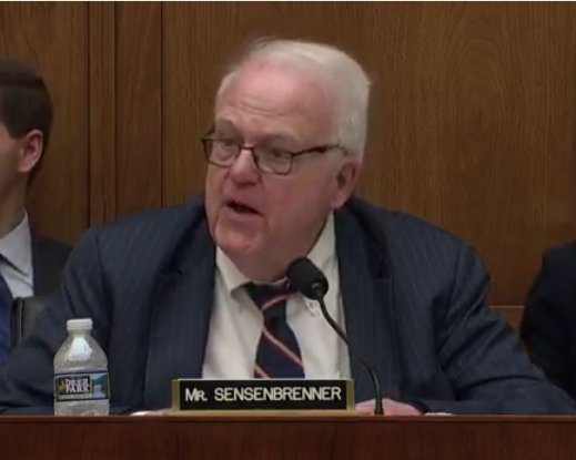 MylaReson's tweet photo. Dear Mr. Sensenbrenner, No matter how many times you repeat the Barr/Trump mantra (BIG LIE) "No Obstruction - No Collusion", it just doesn't make it so. #StopTheObstruction #StopTheCoverUp #FollowTheLaw You well know Mr. Barr is in #ContemptOfCongress https://t.co/1XR0jW7KRj