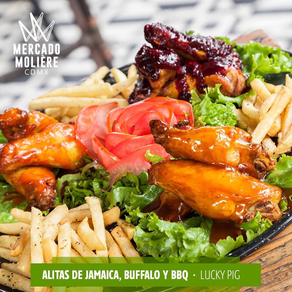 ¿Antojo de algo deli? ¡Ven por nuestras irresistibles alitas! #FelizMiercoles #Tragon #MercadoMolière