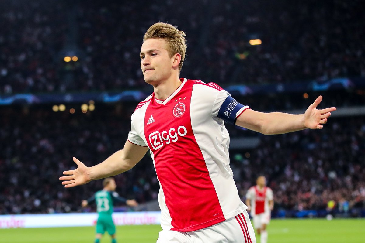 Matthijs de Ligt volvió a anotar para el Ajax en Champions League 