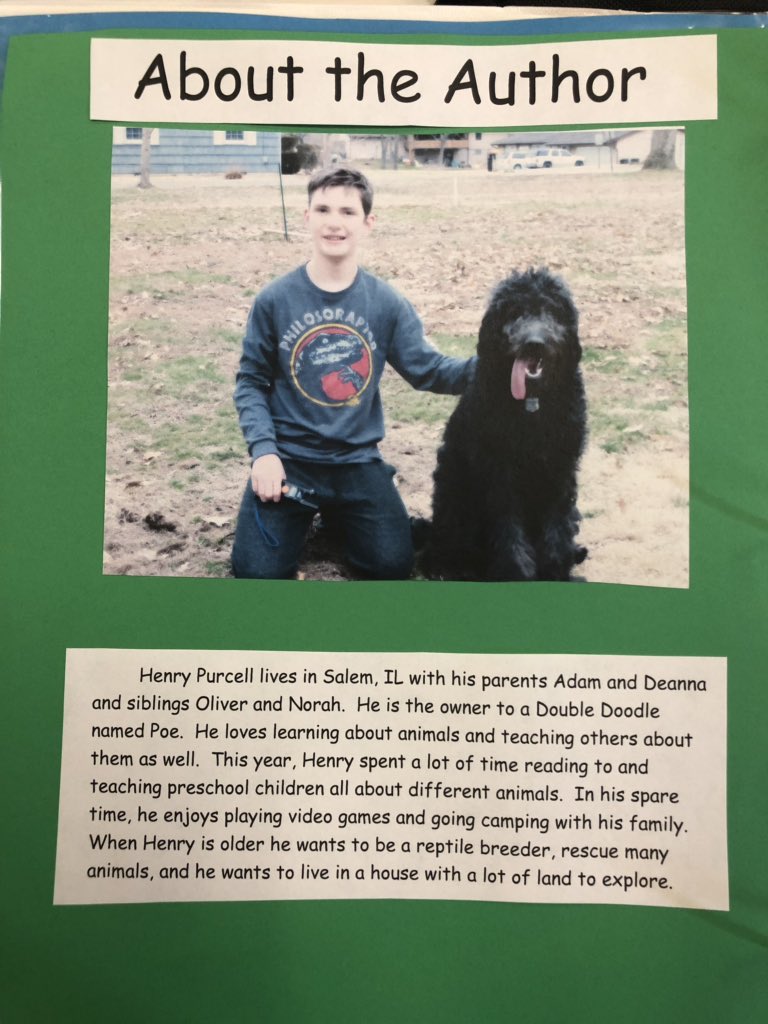 kerry_honerkamp's tweet photo. 8th grade author Henry Purcell shared a copy of his book with our libraries at @SchoolHawthorn and @FPMiddleSchool. He is full of knowledge on #allthingsanimals and enjoys sharing it with others! @deanna_purcell https://t.co/f7Co2GZ4R7