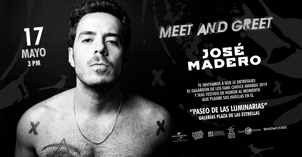 fchamx's tweet photo. 😱😱😱 @jose_madero dará #MeetAndGreet para festejar que recibirá el galardón de los #FansChoiceAwards2019 y plasmará sus huellas para el #PaseoDeLasLuminarias en @plazagaleriasmx + info en: https://t.co/4l8y526c9V #FCHA2019 #LosPremiosDeLosfans @UMusicMexico @tiendapuntosmx https://t.co/Rk8Uj84UE1